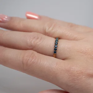 Blue Diamond Ring